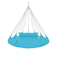 Качели-гнездо BabyGrad круглые с подушкой Милано 140 см синий