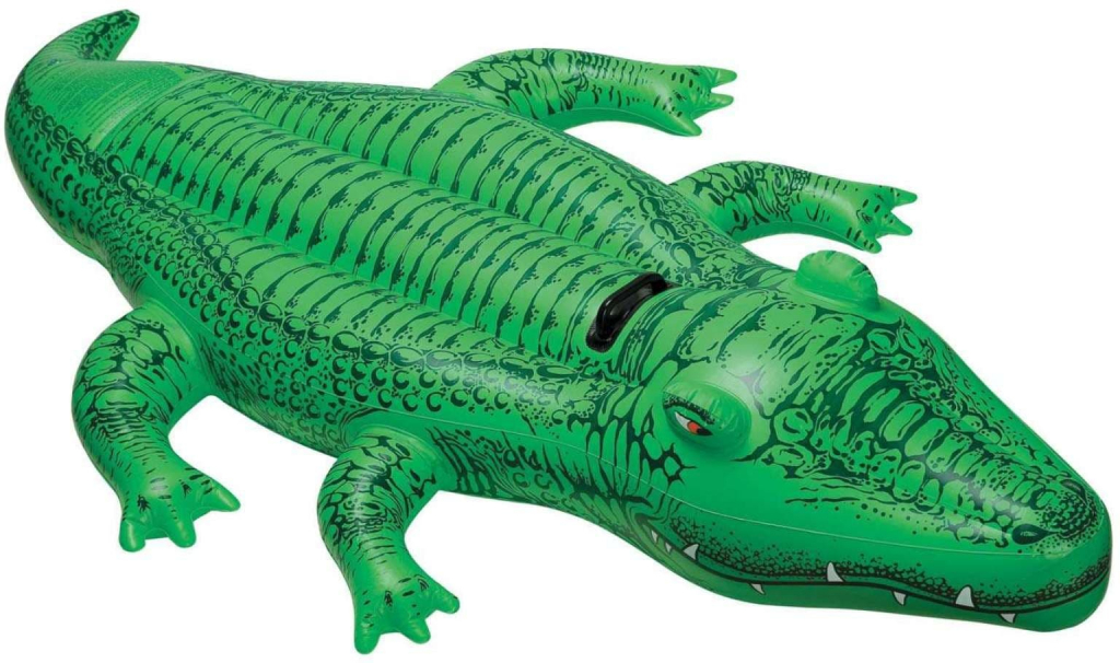 Надувная игрушка Крокодил с ручкой Intex арт.58546 168х86см, от 3 лет