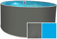 Сборный бассейн Гигабасс (ЛАГУНА) вкапываемый ТМ595 круглый 300х150 см (платина)